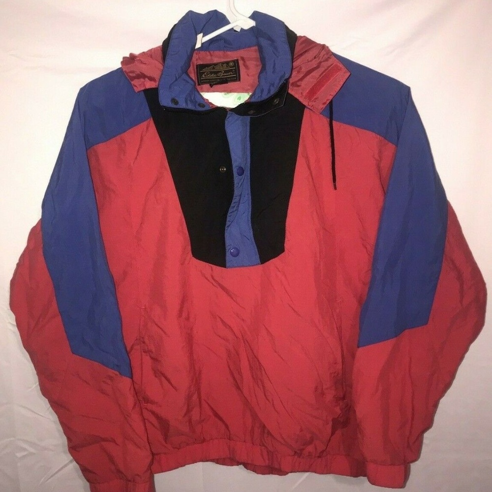 Vintage Eddie Bauer Men size L 90's colorblock